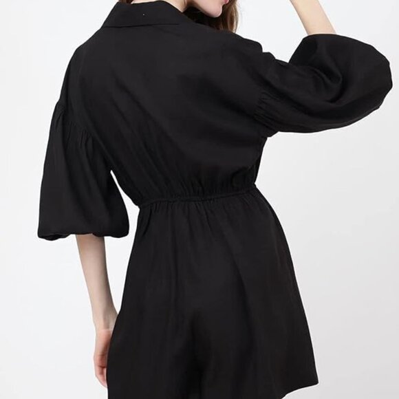 NWT Ms Lavish London Tie Waist Romper - Picture 2 of 5